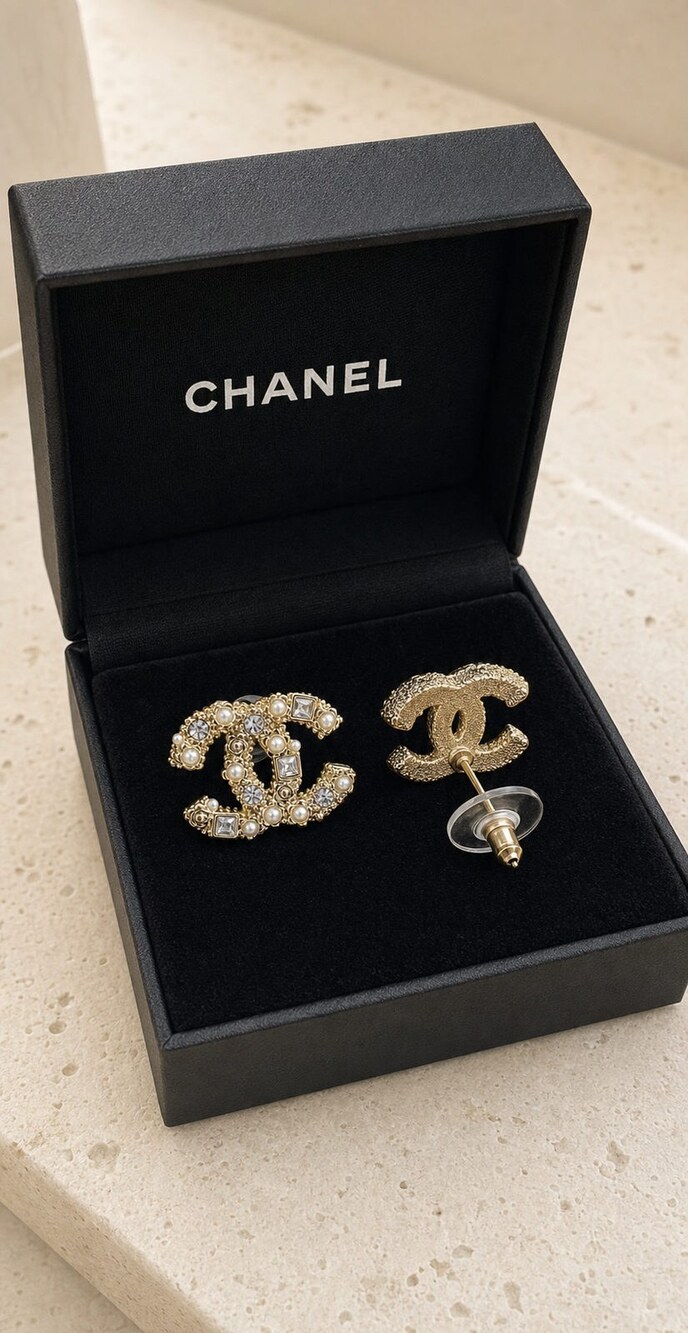 CHANEL Classic Parisian Earrings Style 22 | New with Box - Picture 5 of 9